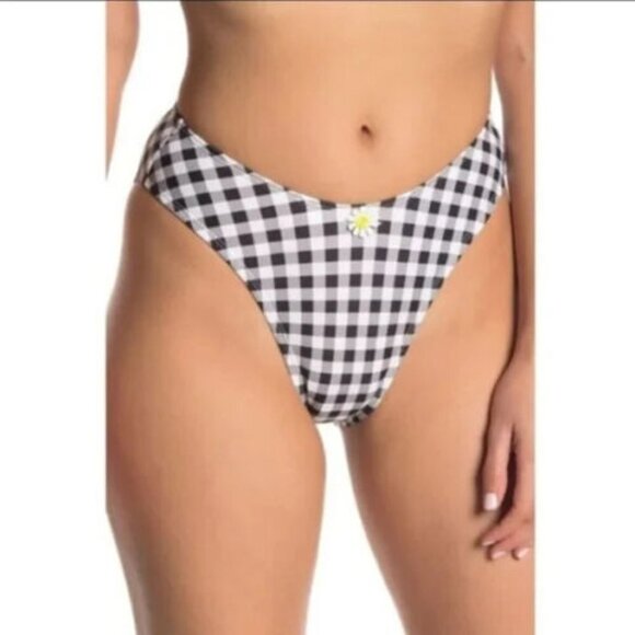 BETSEY JOHNSON  High Rise Bikini Bottom - Picture 1 of 8